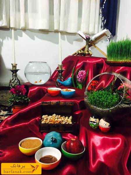 تزیین سفره هفت سین