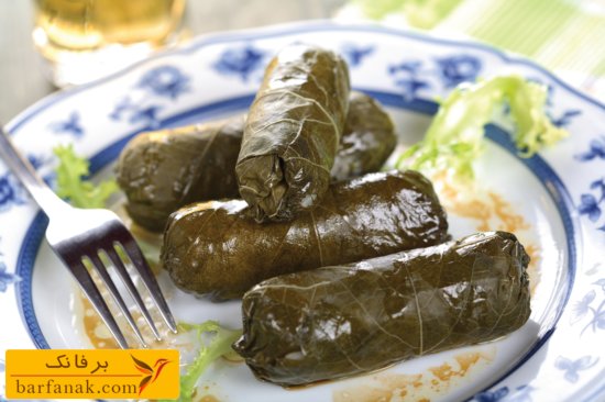 طرز تهیه دلمه برگ مو