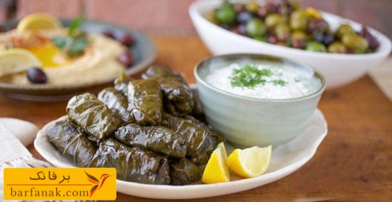 طرز تهیه دلمه برگ مو