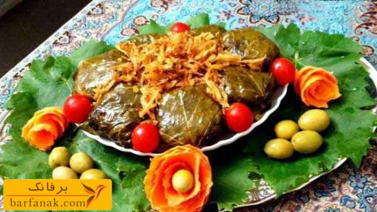 طرز تهیه دلمه برگ مو
