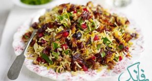 طرز تهیه انار پلو نوعی غذای شب یلدا