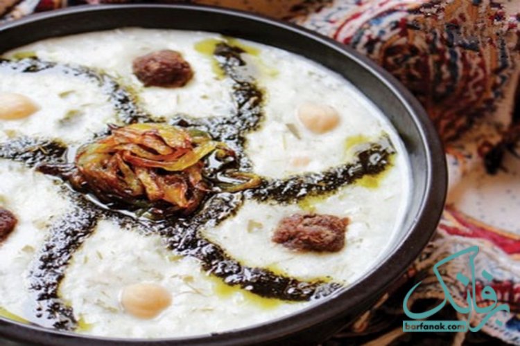 طرز تهیه آش دوغ کردستان