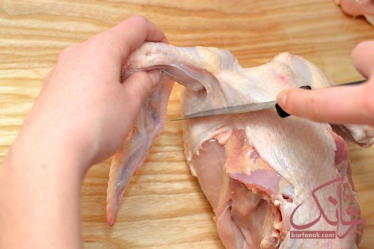 روش خرد کردن مرغ